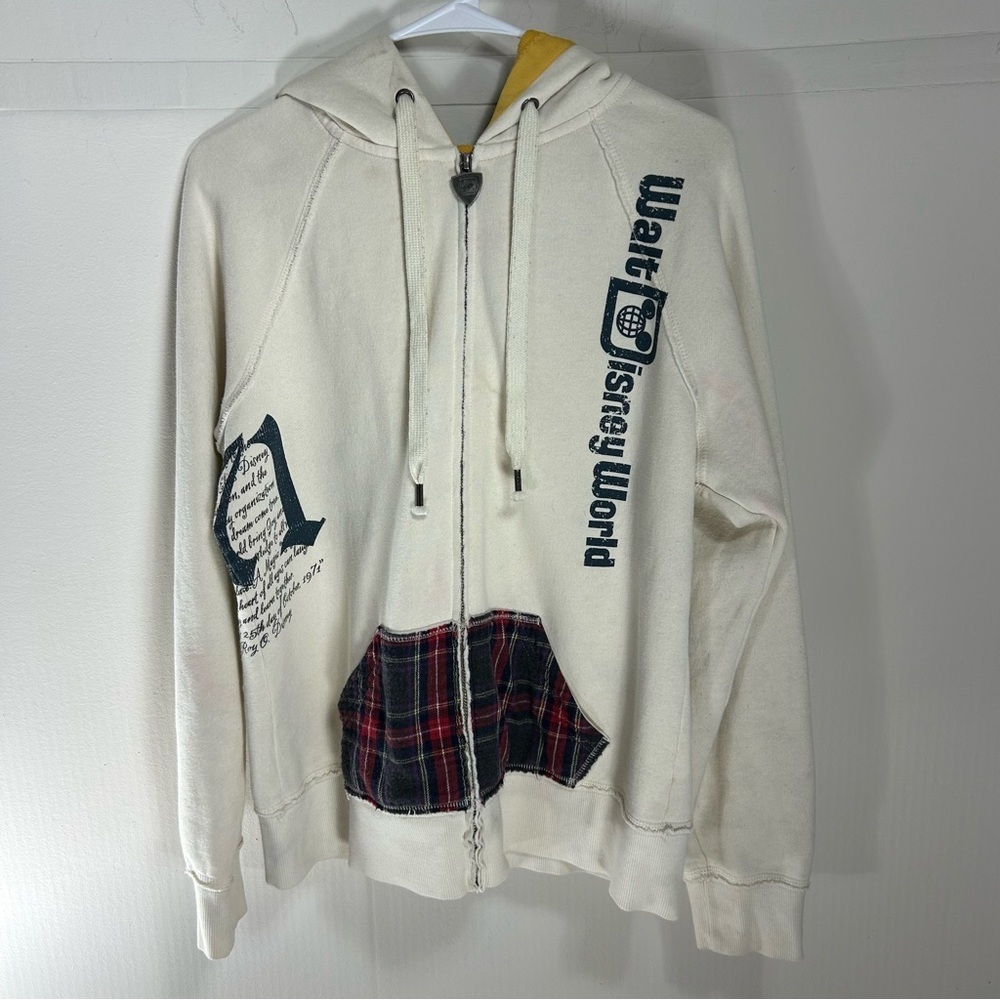Walt Disney World 40th Anniversary Cream Hoodie with Mickey Black/Red Accents